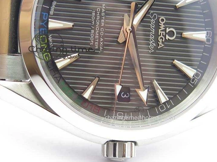 0303 Versatile Aqua Terra ‘PyeongChang 2018’ JHF Best Edition Black Dial On SS Bracelet A 8204